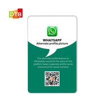 Carte de visite NFC personnalisée pour WhatsApp, carte intelligente à scanner avec QR code, communication sociale, avis WhatsApp, carte RFID