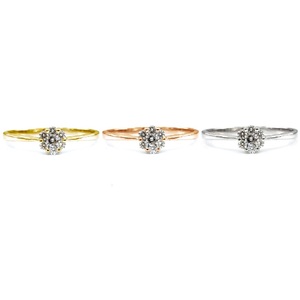 KOK Chine Usine Vente en Gros Expédition Rapide Or Massif 18K Diamant Véritable Bijoux Fins Fiançailles Mariage Fête Anniversaire Cluster - Product Image 4
