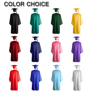 Toga di Laurea Opaca per Scuola Superiore 2025 OEM, Toga e Cappello di Laurea per Adulti con Nappa - Product Image 6