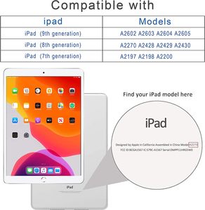 Étuis pour tablette en PU personnalisés pour <span class=keywords><strong>iPad</strong></span> 10,2 pouces, <span class=keywords><strong>coque</strong></span> de protection robuste pour <span class=keywords><strong>iPad</strong></span> 7e, 8e et 9e <span class=keywords><strong>génération</strong></span> 2019/2020/202 - Product Image 5