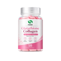 Capsules de glutathion et de collagène OEM ODM pour l'éclat de la peau, soutien antioxydant, complément alimentaire, marque privée, 120 capsules