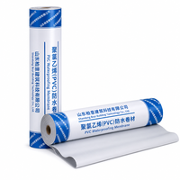 Membrane d'étanchéité en PVC sur mesure OEM 1,2 mm 1,5 mm 2,0 mm, rouleau résistant aux UV avec support en tissu, pour toiture, approvisionnement en gros pour l'ingénierie
