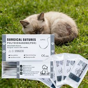 Suturas Quirúrgicas Absorbibles PGA <span class=keywords><strong>de</strong></span> 75cm, Personalizables, con Corte Inverso 1/2, Hilo <span class=keywords><strong>de</strong></span> Nylon, Seda y Catgut - Product Image 4