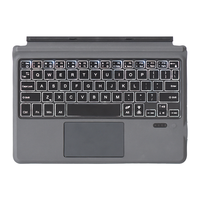 Nouveau clavier rétroéclairé pour Surface Go 1 2 3, clavier magnétique sans fil ultra-fin, type-C, pavé tactile pleine taille, arabe, coréen