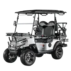 Voiturettes de golf électriques de luxe 4 places prix bon marché buggy voiture à vendre chariot de golf pliant chinois à 4 roues 500w