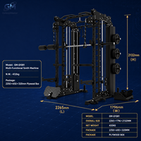 Machine Smith multifonctionnelle avec double câble croisé, pile de poids et rouleau pour les jambes – Équipement de fitness commercial pour salle de sport