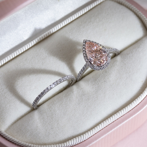 MSR-1594 oro 18K personalizzato rosa ovale diamante 1.83ct VS1 Lab anello di <span class=keywords><strong>diamanti</strong></span> - Product Image 5
