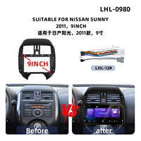 Cadre de navigation GPS pour voiture en gros pour NISSAN SUNNY 2011, cadre d'autoradio stéréo direct usine, cadre d'autoradio Android