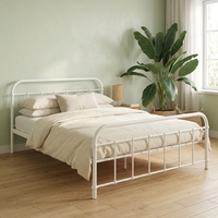 Lit en fer de luxe moderne et simple pour la maison, l'école, l'hôtel, l'appartement