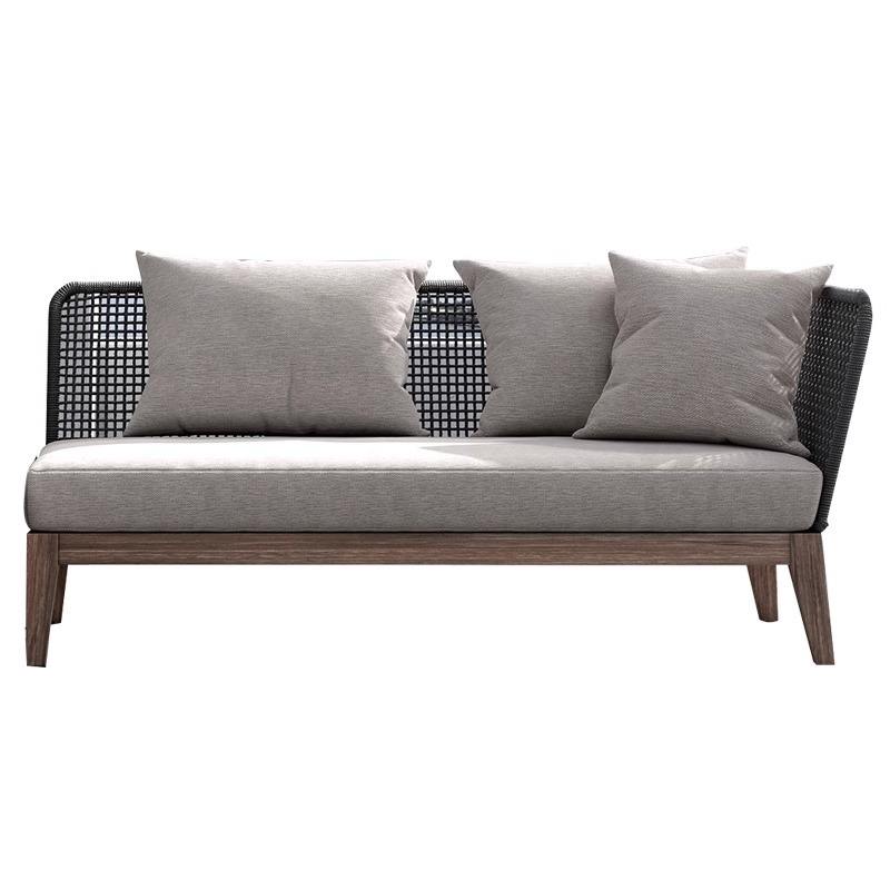 Canapé avec accoudoir droit [Teck]