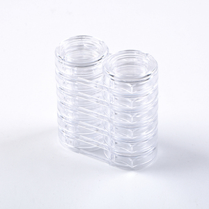 Boîte de rangement vide pour nail art à 6 couches et 12 compartiments, conteneur de paillettes cosmétiques DIY, organisateur de manucure pour salon, support d'accessoires et outils - Product Image 1