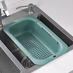 OWN SWING Over the Sink Sieb Sieb Korb Waschen Gemüse und Obst Abtropfen Gekochte <span class=keywords><strong>Pasta</strong></span> und Trocken gerichte ausziehbar - Product Image 5