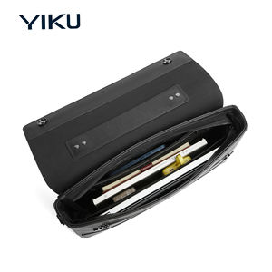 Sac pour homme en cuir véritable pleine fleur YIKU, avec logo personnalisé, grande capacité, sac à main décontracté pour affaires - Product Image 6