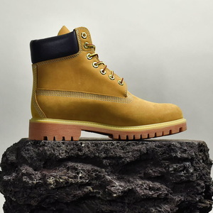 <span class=keywords><strong>Botas</strong></span> Clásicas Amarillas de Caña Alta, Impermeables, Antideslizantes y Resistentes al Desgaste, <span class=keywords><strong>Botas</strong></span> Retro Martin para Hombre y <span class=keywords><strong>Mujer</strong></span>, Zapatos de Senderismo Unisex - Product Image 5