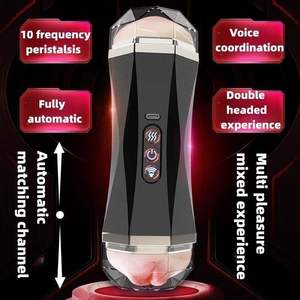 Masturbadores Masculinos Realistas con Funciones de Sonido y Calor, Vaginas de Bolsillo con Succión Automática, Juguete Sexual para Hombres - Product Image 2