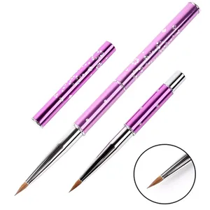 <span class=keywords><strong>BQAN</strong></span> 1PCS Pincel de Uñas 3D Morado, Pincel de Arte para Uñas Acrílicas, Pincel de Kolinsky Sable Puro, Pincel de Dibujo 3D - Product Image 1