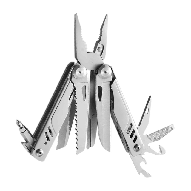 Best Selling Portable Folding Industrial Grade Stainless Steel OEM Multitool Plier Outdoor Blade Screwdriver Ruler Saw Blade