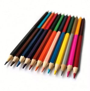 Lápiz de Madera Hexagonal Personalizado con Logotipo Impreso, Juego de Arte de Doble Punta para Dibujo Infantil - Product Image 4