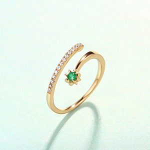 Anello minimalista da donna per l'indice, stile due in uno, accessorio di moda per l'uso quotidiano - Product Image 2