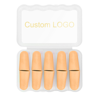 Bouchons d'oreilles jetables en mousse souple en PU pour l'isolation acoustique, personnalisables avec logo, anti-bruit pour le sommeil, vente en gros