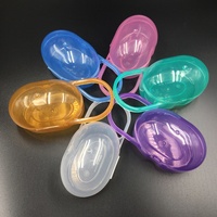 Boîte à tétine ovale en PP, boîte de rangement, emballage avec poignée, produits pour bébés, fournitures d'alimentation pour nouveau-né