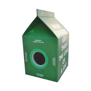 บ้านแมวแบบกล่องนมธีมฮาโลวีน ทำจากกระดาษรีไซเคิล 100% สำหรับแมวซ่อนตัวและนอนหลับ - Product Image 5