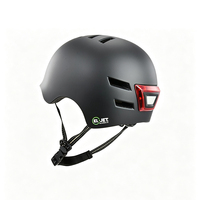 Casque de sécurité pour adultes avec éclairage LED pour vélo, trottinette électrique et skateboard