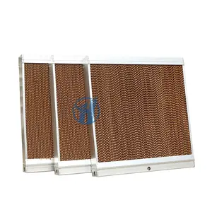 Wall Mounting Evaporative Cooling Pad with Aluminum Frame For Chicken House Cooling Pad Aluminum Frame With Fan Cooling System