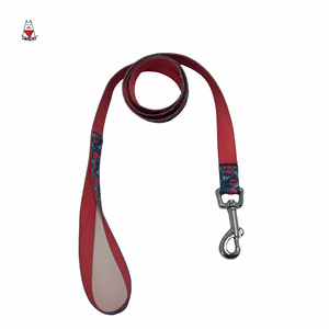 豪华高级狗皮带尼龙宠物皮带柔软氯丁橡胶手柄时尚印花图案个性化适合中小型大狗 - Product Image 4