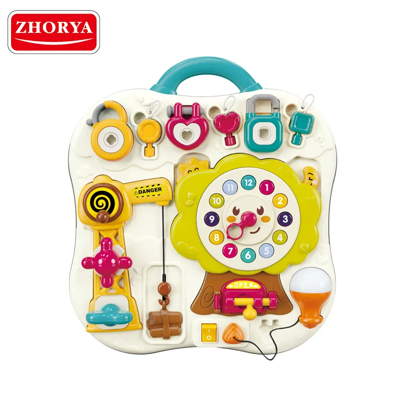 Zhorya Hot Selling Baby Montessori Sensorische Activiteit Onderwijs Drukke Board Juguetes Speelgoed Voor Kind