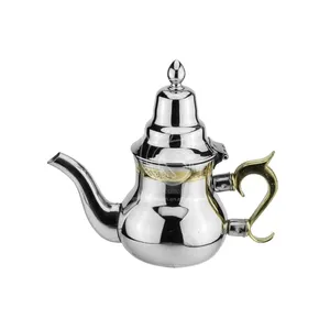 Wholesale Arabic Warmer High Quality 3size Metal Stainless Steel Antique Teapots For Home Kitchen Tableware