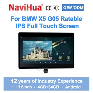Navihua Pantalla de Entretenimiento para Asiento Trasero de Coche de 11.6 Pulgadas, Pantalla Táctil Completa IPS para Sistema de Monitor Multimedia BMW X5 G05 - Product Image 2