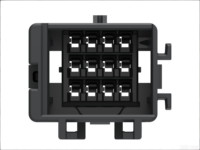 Connecteur Électrique Suspendu Libre TE Original 12 Broches, Boîtier Mâle Automobile 2452993-1, Terminal à Sertir, Coque Plastique, Fil-Fil