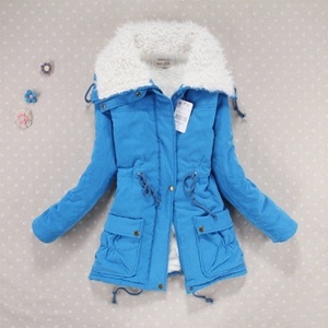 Abrigo de invierno para <span class=keywords><strong>mujer</strong></span>, prendas de vestir, Parka de nieve con capucha de largo medio y grueso, chaqueta informal cálida de algodón de talla grande - Product Image 4