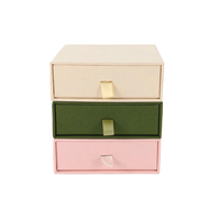 Boîte-cadeau rigide de bijoux de logo personnalisé de luxe avec pochette doublée d'éponge Stratification mate écologique et revêtement UV de Chine