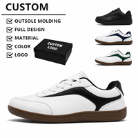 Zapatos Casuales para Hombre, con Puntera Ancha, con Cordones, de Caña Baja, Transpirables, Ligeros, Cómodos, con Suela de Goma, Blancos