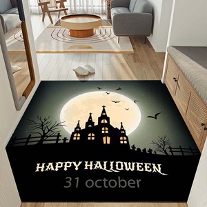 Felpudo lavable para puerta delantera y trasera, felpudo para halloween, felpudo para pasillo feliz - Product Image 4