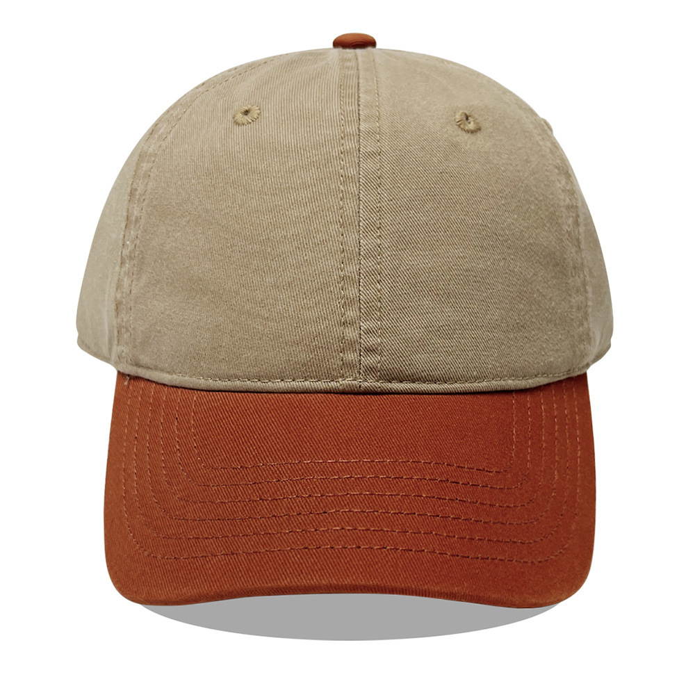 Khaki and orange