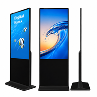Pantalla LCD de 43/50/55 Pulgadas, Tótem Vertical para Interiores, Pantalla Táctil Android 4K, Reproductor de Video Publicitario, Pantalla Digital Independiente para Centros Comerciales
