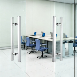 Poignée de porte en acier inoxydable 304 à double face carrée en forme de H - Product Image 4