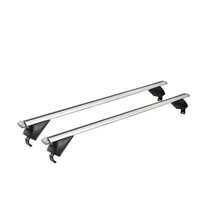 TÜV GS Test Universal Aluminium Autodach träger für Fahrrad Kanu Ski Kajak Gepäck mit Schloss an Bestehenden Erhöhten Seitens chienen mit Spalt - Product Image 1