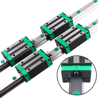 Rail de guidage linéaire HGR25, chariots de glissement HGH25CA/HGW25CC pour routeur CNC et gravure