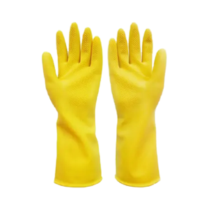 Gants en caoutchouc épais jaunes de haute qualité, durables et résistants à l'usure pour le nettoyage, gants en latex - Product Image 4