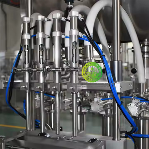 Tự động định lượng PLC kiểm soát bao bì thủy tinh dán lỏng mật ong bơ đậu phộng ăn được Máy rót dầu - Product Image 1