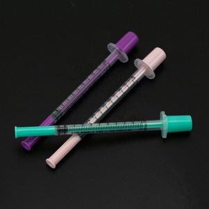 Siringa per Insulina Multicolore con Ago, Sterile, per Iniezione di Peptidi, Adatta per Erogazione Liquidi, 6mm, Colore Viola - Product Image 5