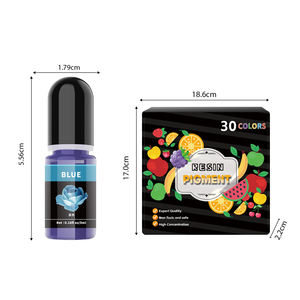 Vente flash Résine époxy écologique Pigment UV 30 couleurs Teinture liquide hautement concentrée Résine 5ml Bijoux Bricolage Artisanat Fabrication artistique - Product Image 6