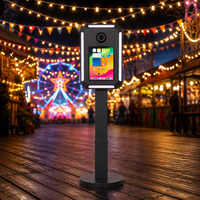 Support de photomaton en forme de diamant à hauteur réglable pour iPad 11'', 12,9'', 13'' – Étui de voyage pour événements et mariages