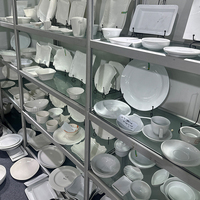 Vaisselle en Porcelaine Blanche Style Nordique, Plats et Bols en Céramique pour Dîner, Maison, Hôtel, Restaurant, Mariage