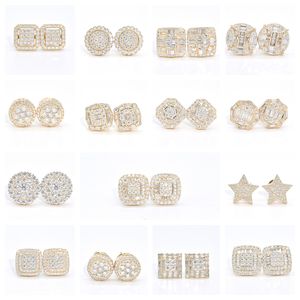 IGI認定VVSラボ作成ダイヤモンドスタッドピアス メンズカスタム 10K 14K 18Kゴールド ラボグロウンダイヤモンドピアス レディースジュエリー - Product Image 4