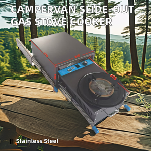 露营车燃气灶单燃烧器燃气灶滑出厨房内部套件 - Product Image 2